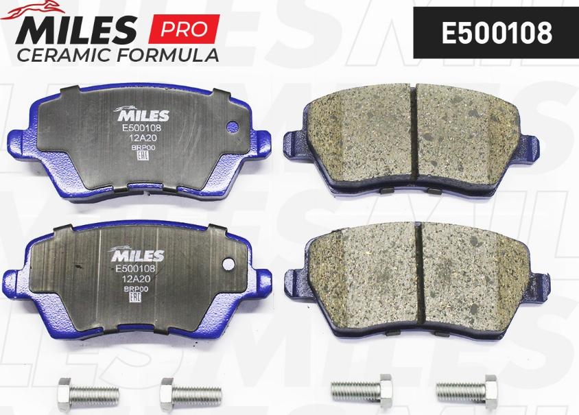 Miles E500108 - Kit pastiglie freno, Freno a disco autozon.pro