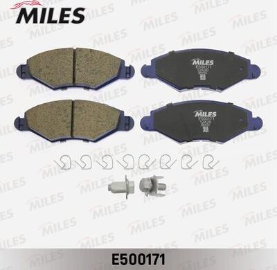 Miles E500171 - Kit pastiglie freno, Freno a disco autozon.pro