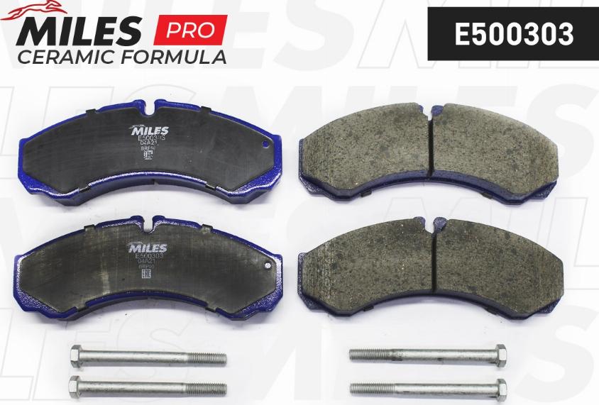 Miles E500303 - Kit pastiglie freno, Freno a disco autozon.pro