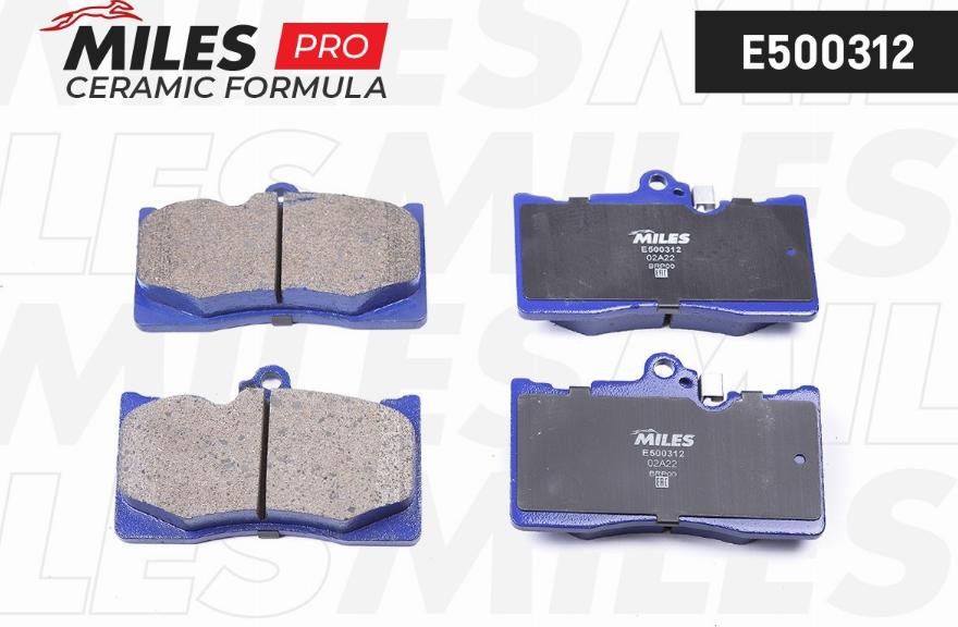 Miles E500312 - Kit pastiglie freno, Freno a disco autozon.pro