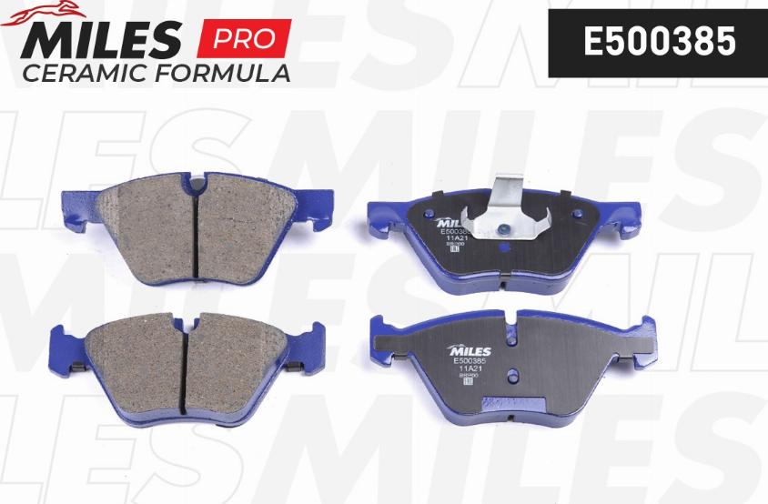 Miles E500385 - Kit pastiglie freno, Freno a disco autozon.pro