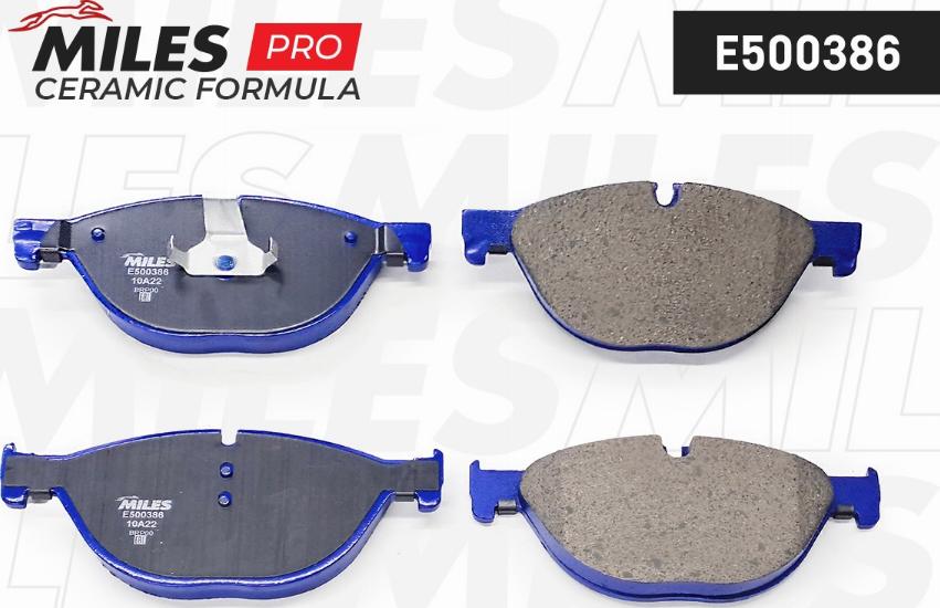 Miles E500386 - Kit pastiglie freno, Freno a disco autozon.pro