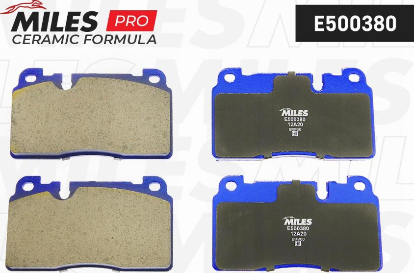 Miles E500380 - Kit pastiglie freno, Freno a disco autozon.pro