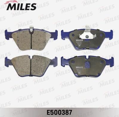 Miles E500387 - Kit pastiglie freno, Freno a disco autozon.pro