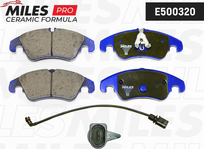 Miles E500320 - Kit pastiglie freno, Freno a disco autozon.pro