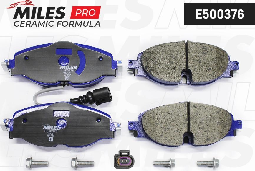 Miles E500376 - Kit pastiglie freno, Freno a disco autozon.pro