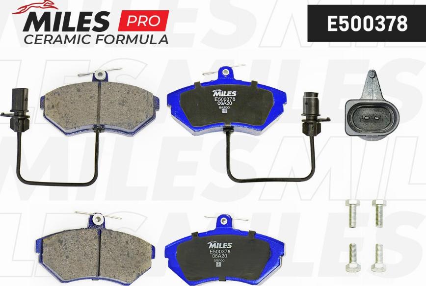 Miles E500378 - Kit pastiglie freno, Freno a disco autozon.pro