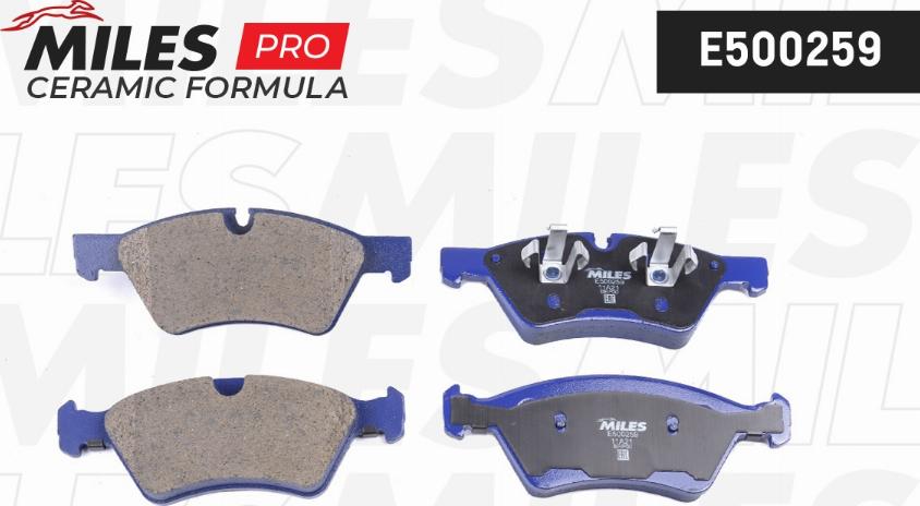 Miles E500259 - Kit pastiglie freno, Freno a disco autozon.pro