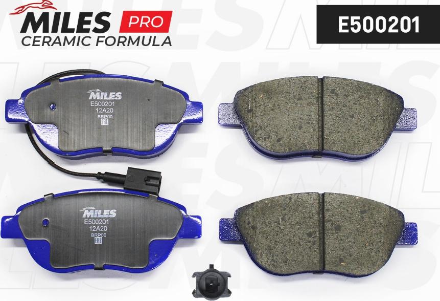 Miles E500201 - Kit pastiglie freno, Freno a disco autozon.pro