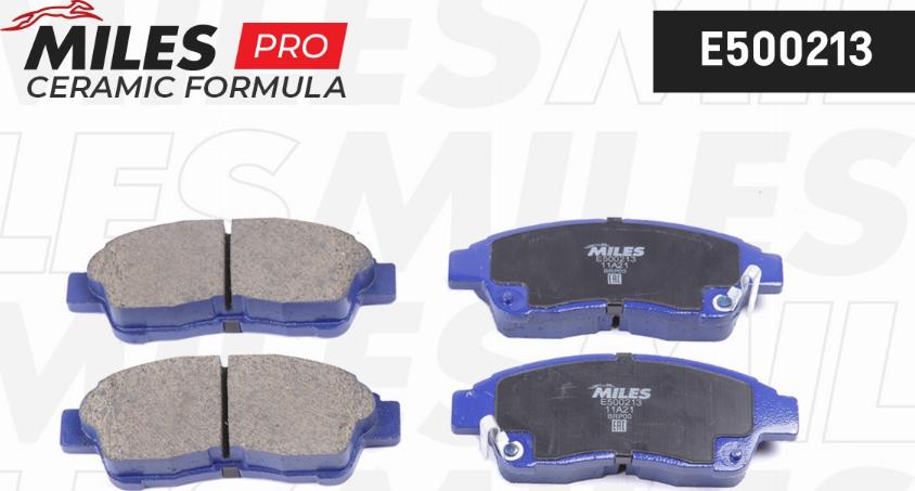 Miles E500213 - Kit pastiglie freno, Freno a disco autozon.pro