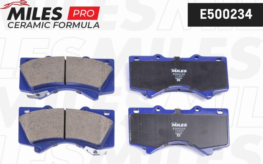 Miles E500234 - Kit pastiglie freno, Freno a disco autozon.pro