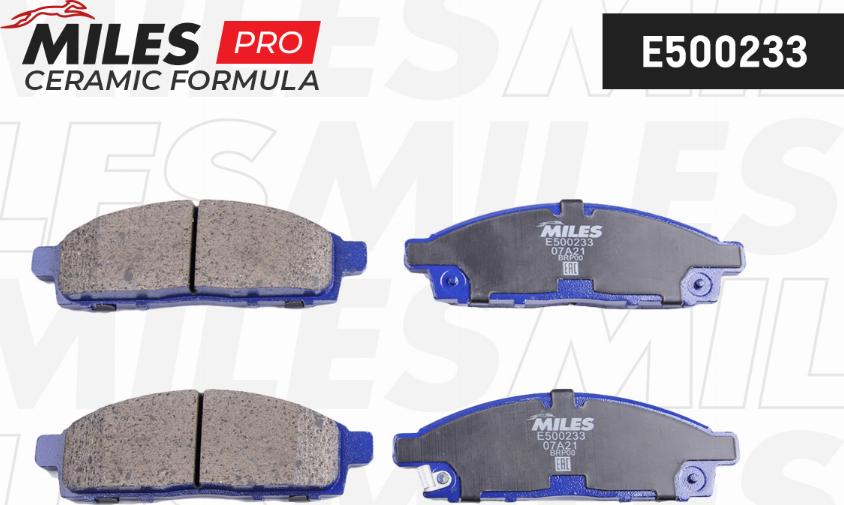 Miles E500233 - Kit pastiglie freno, Freno a disco autozon.pro