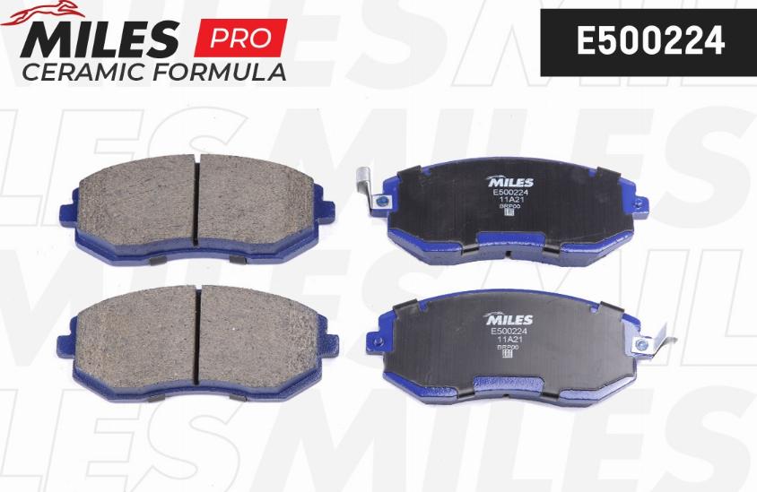 Miles E500224 - Kit pastiglie freno, Freno a disco autozon.pro