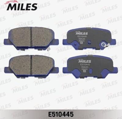 Miles E510445 - Kit pastiglie freno, Freno a disco autozon.pro