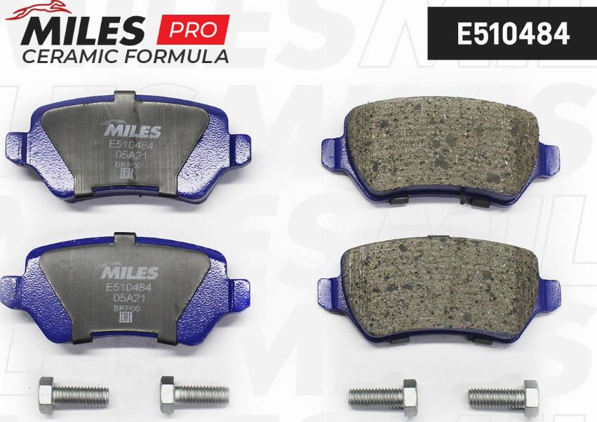 Miles E510484 - Kit pastiglie freno, Freno a disco autozon.pro