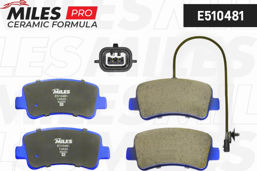 Miles E510481 - Kit pastiglie freno, Freno a disco autozon.pro