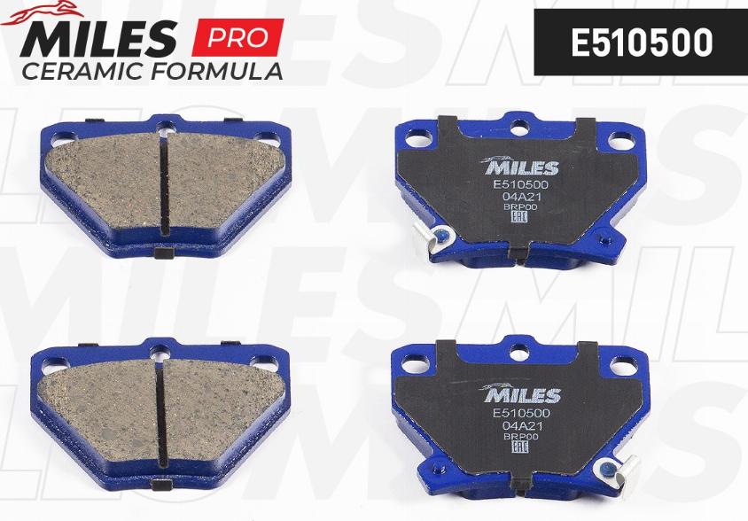 Miles E510500 - Kit pastiglie freno, Freno a disco autozon.pro