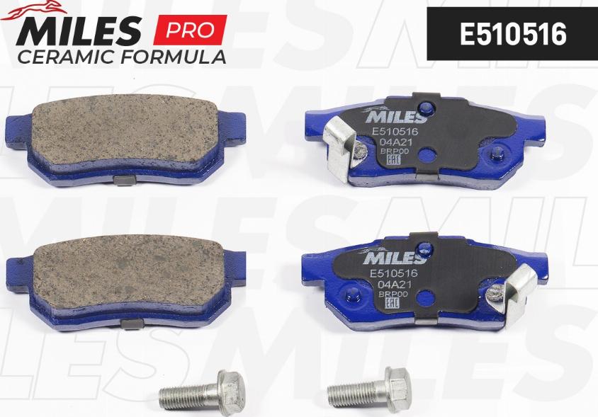 Miles E510516 - Kit pastiglie freno, Freno a disco autozon.pro