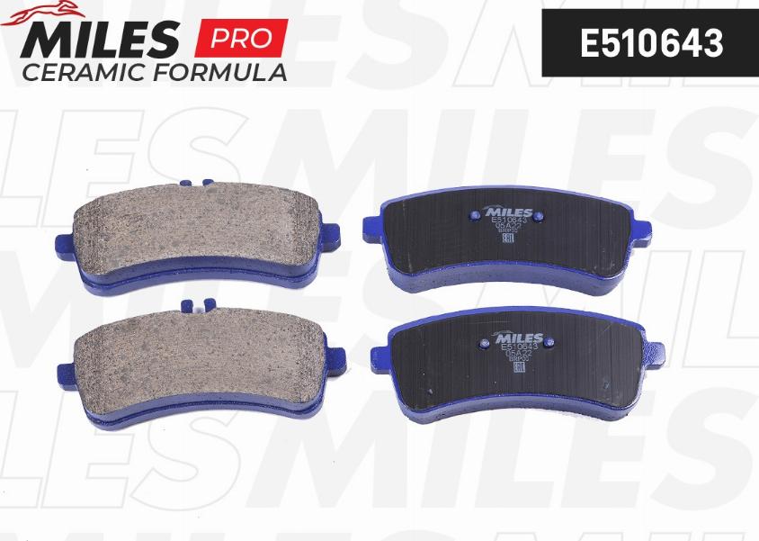 Miles E510643 - Kit pastiglie freno, Freno a disco autozon.pro