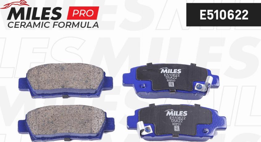 Miles E510622 - Kit pastiglie freno, Freno a disco autozon.pro