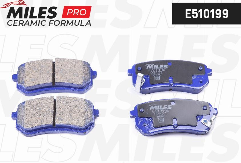 Miles E510199 - Kit pastiglie freno, Freno a disco autozon.pro