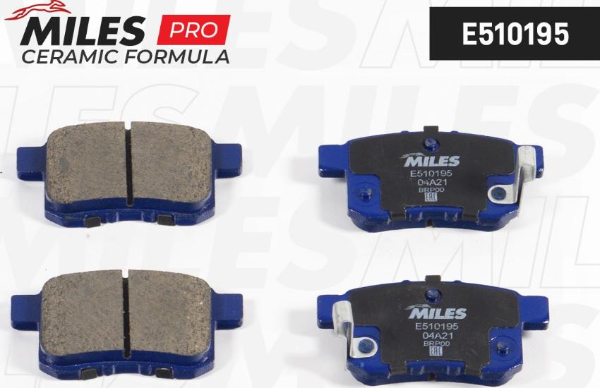 Miles E510195 - Kit pastiglie freno, Freno a disco autozon.pro