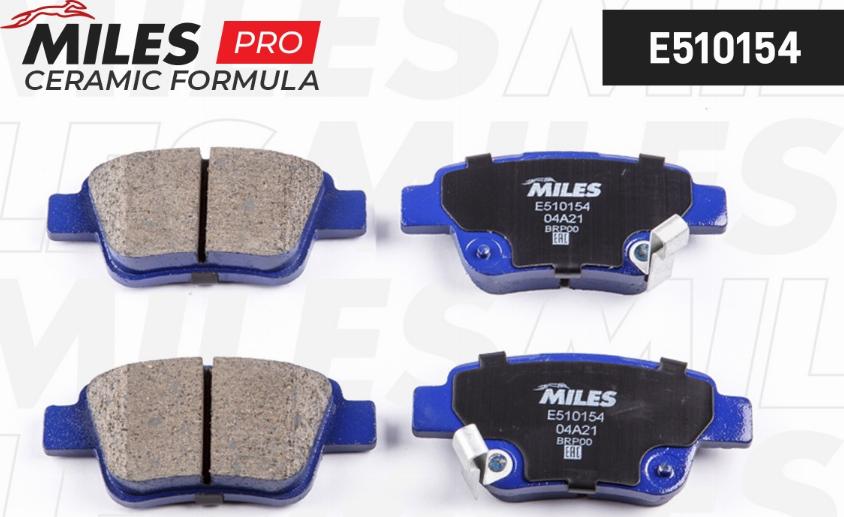 Miles E510154 - Kit pastiglie freno, Freno a disco autozon.pro