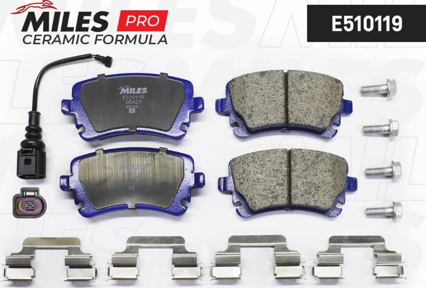 Miles E510119 - Kit pastiglie freno, Freno a disco autozon.pro