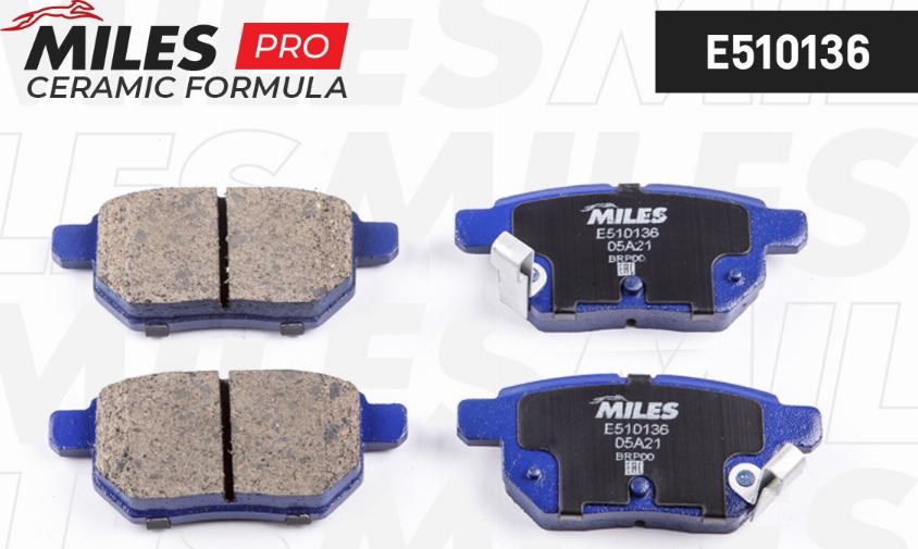 Miles E510136 - Kit pastiglie freno, Freno a disco autozon.pro