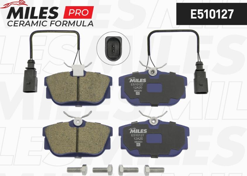 Miles E510127 - Kit pastiglie freno, Freno a disco autozon.pro