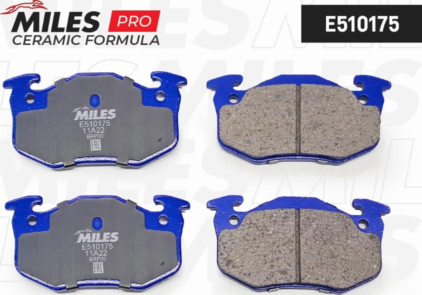 Miles E510175 - Kit pastiglie freno, Freno a disco autozon.pro