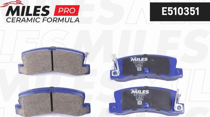 Miles E510351 - Kit pastiglie freno, Freno a disco autozon.pro