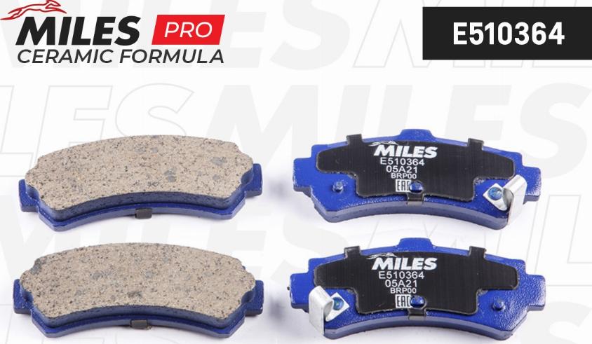 Miles E510364 - Kit pastiglie freno, Freno a disco autozon.pro