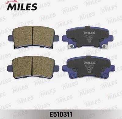 Miles E510311 - Kit pastiglie freno, Freno a disco autozon.pro