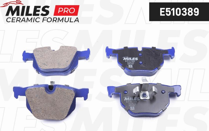 Miles E510389 - Kit pastiglie freno, Freno a disco autozon.pro