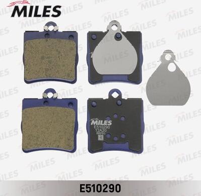 Miles E510290 - Kit pastiglie freno, Freno a disco autozon.pro