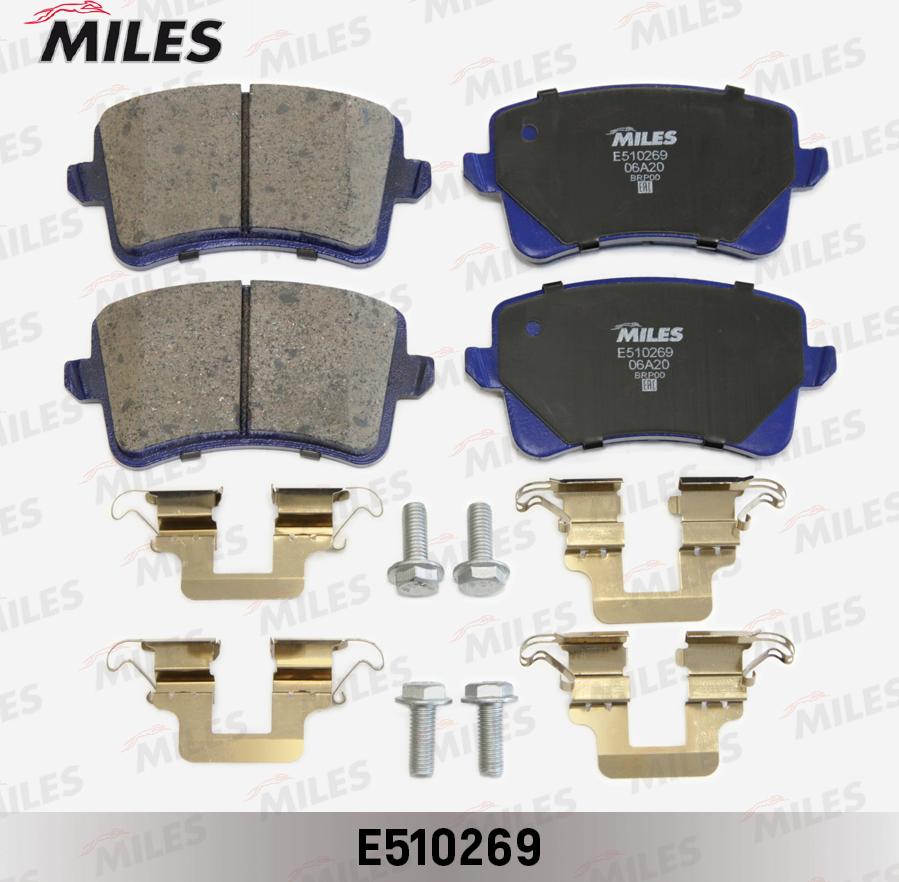 Miles E510269 - Kit pastiglie freno, Freno a disco autozon.pro