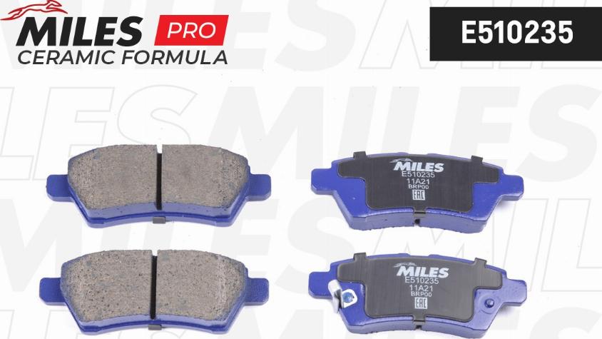 Miles E510235 - Kit pastiglie freno, Freno a disco autozon.pro