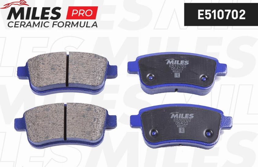 Miles E510702 - Kit pastiglie freno, Freno a disco autozon.pro