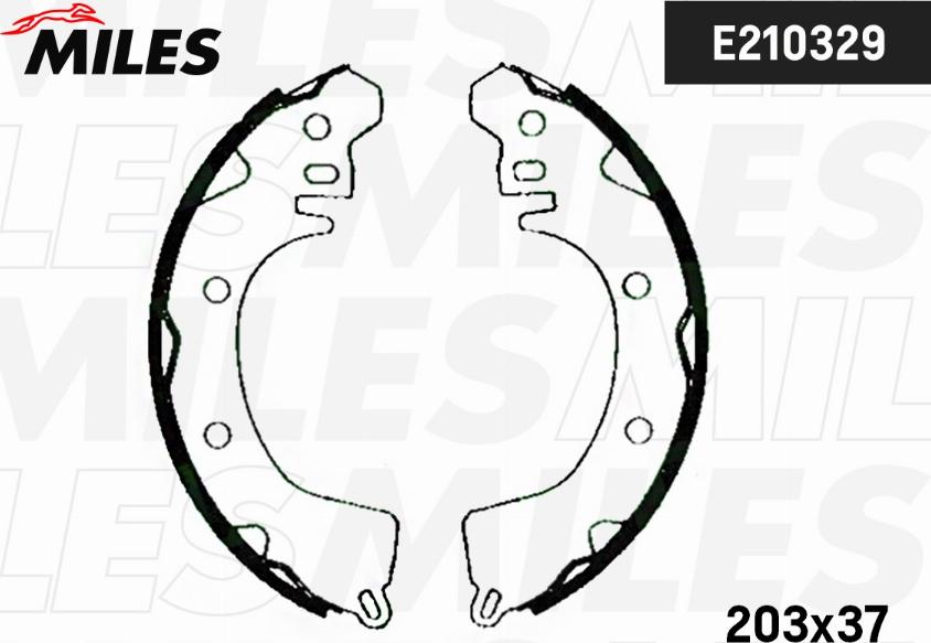 Miles E210329 - Kit ganasce freno autozon.pro