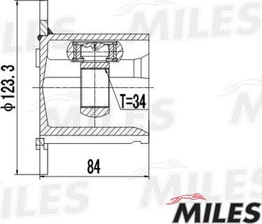 Miles GA10058 - Kit giunti, Semiasse autozon.pro