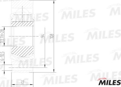 Miles GA10036 - Kit giunti, Semiasse autozon.pro