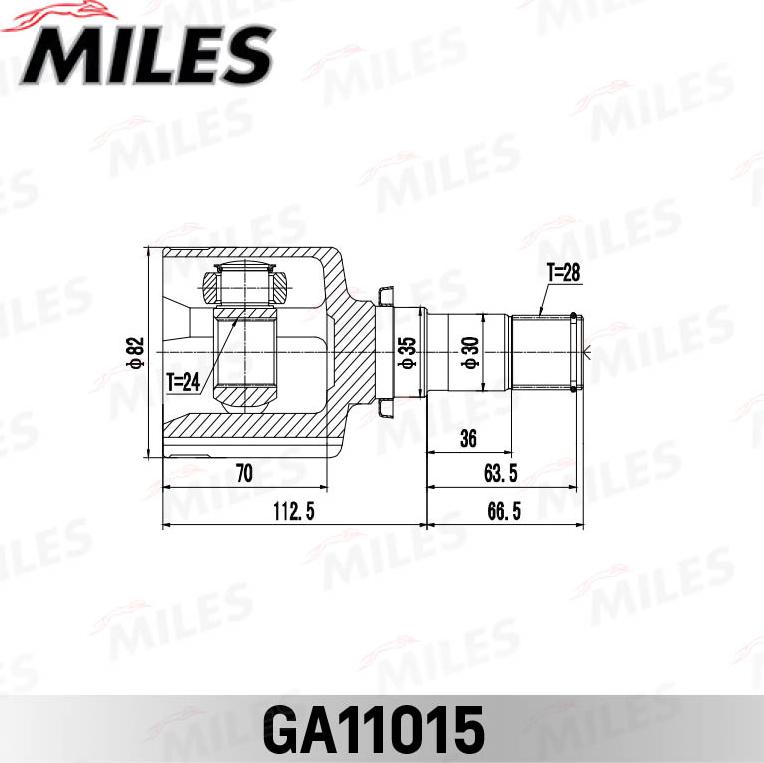 Miles GA11015 - Kit giunti, Semiasse autozon.pro