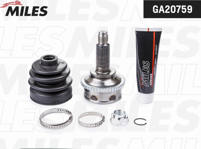 Miles GA20759 - Kit giunti, Semiasse autozon.pro