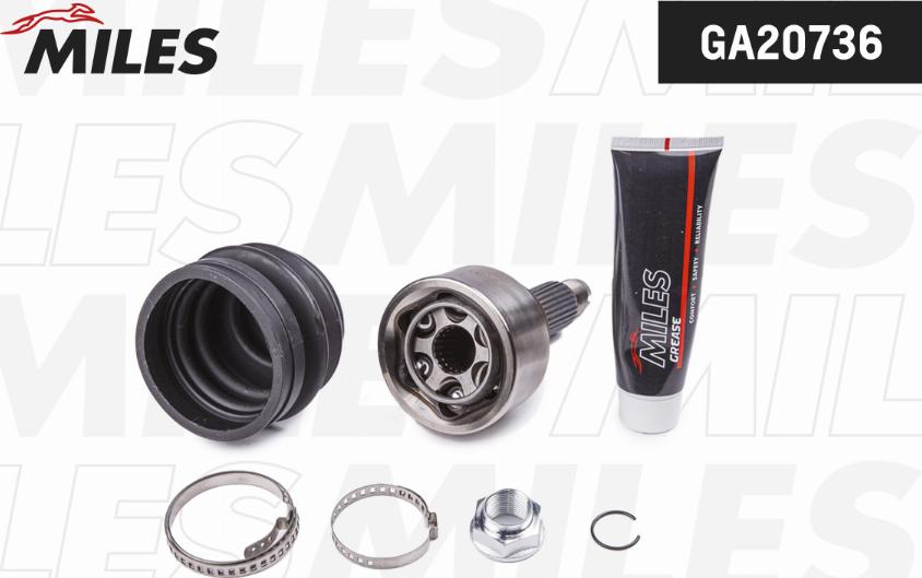 Miles GA20736 - Kit giunti, Semiasse autozon.pro