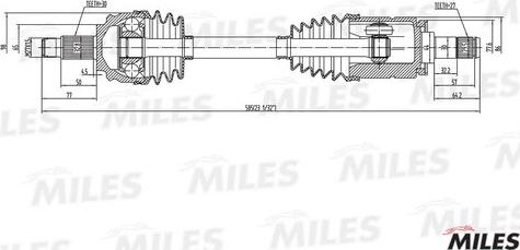 Miles GC01020 - Albero motore / Semiasse autozon.pro