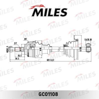 Miles GC01108 - Albero motore / Semiasse autozon.pro