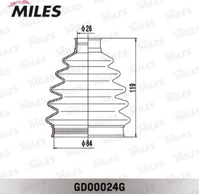 Miles GD00024G - Cuffia, Semiasse autozon.pro