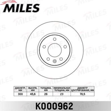 Miles K000962 - Discofreno autozon.pro