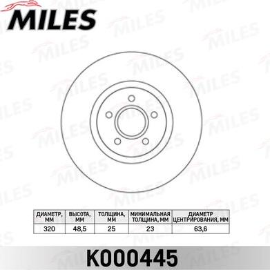 Miles K000445 - Discofreno autozon.pro